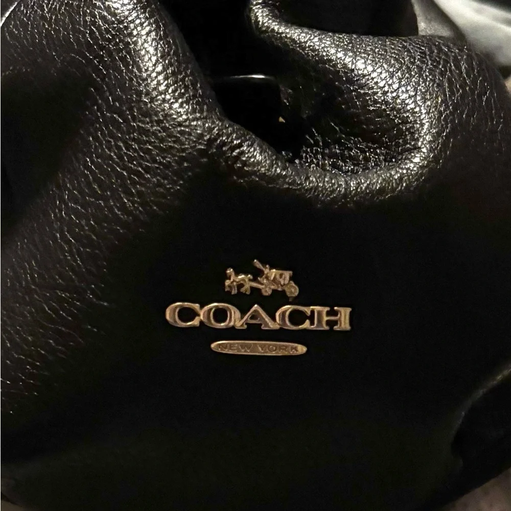 Coach sleek black